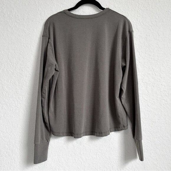 Feat Womens BreezyBlend Stretch LS Crop Tee - M - Picture 5 of 8